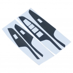 4 tk Car Styling s&uuml;sinikkiust kleebised Hyundai Tucson 2015 2016 2017 2018 tarvikud Windows Lifteri juhtnuppude paneel must