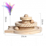 Vestlused Puidust m&auml;nguasi Puidust puu m&auml;ngud kassidele Aksessuaarid Kahekihiline p&ouml;&ouml;rlev r&ouml;&ouml;ppall Kassi intellektuaalne rajatorn naljakas taldrik SMALL
