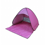 Kaasaskantav pop-up rannavarikatusega p&auml;ikesevari Varjualune &otilde;ues telkimistelk roosa