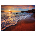 Moodne Sunset Beachi meremaastiku plakat ja tr&uuml;kised, naturaalne l&otilde;uendimaal, elutoa seinakunst, kodukaunistus 20x30cm