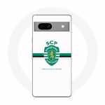 Coque Maniacase pour Google Pixel 7a scp sporting portugal fond blanc
