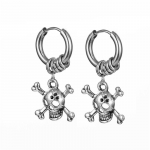 Ehted naistele Meestele Hip Hop Piercing K&otilde;rvar&otilde;ngad Pendientes Skull Bone K&otilde;rvar&otilde;ngad Kinnitused