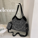 Teemantk&auml;ekotid peole Uued naised Suure mahutavusega &otilde;lakotid Korea moe- ja pendelk&auml;ekott naistele (30cm<Max Length<50cm)