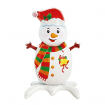 T&auml;ispuhutav j&otilde;ulukaunistus seisev j&otilde;uluvana lumememm alumiiniumfooliumist &otilde;hupallidekoratsioon korduvkasutatav pidulik ornament F