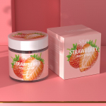 S&eacute;fralls Strawberry Body Scrub 150g Niisutav, parandav kareda ja &otilde;rna nahka, t&otilde;husalt kooriv, ​​s&uuml;gavpuhastav roosa