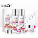 Snail Tender Skin Essence Luksuslik nahahoolduskomplekt kollageen, vananemisvastane, kortsude teke ja niisutav 6-osaline noorendav komplekt kinkekarp