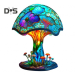 Seenetaimedest valmistatud laualamp &ouml;&ouml;valgus, pehme helendav virvendusvaba taimeteemaline LED &ouml;&ouml;lauavalgusti t&ouml;&ouml;laua kaunistus S A