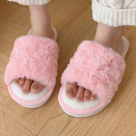 Mood Populaarsed lahtised puuvillased sussid Talvised kodukarusnahast sussid hoiavad sooja pluss sametist libisemiskindlad paksu tallaga puuvillased sussid 36-37fit23cm
