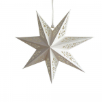 Peokaunistus 45 cm t&auml;hed lambivari &otilde;&otilde;nes paberist hele kate suur loominguline 3D t&auml;ht paberist latern pulm valge