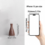 Puidust k&auml;sit&ouml;&ouml; Kreeka p&auml;hkli lillen&otilde;ud T&auml;ispuidust vaas Ornament t&auml;ispuidust v&auml;ike vaas Kodukaunistus