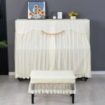 1 tk Uus Minimalistlik Tikandiga Klaverikate Paksust Kangast Taburetikate Pestav Mitmev&auml;rviline Klaveri Tolmukate bench 36x76cm 1piece