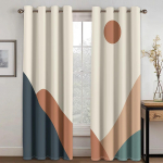 Abstract Art Anthestic Boho Morandi Aknakardinad Elutoa Rulood Magamistoa Vannitoa K&ouml;&ouml;k Kontoriuks Kodukaunistus 2tk 100W160H(CM)40x63in&rod pocket