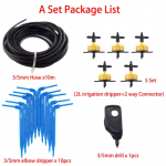 Komplekt 10 m 35 PVC 4-suunaline tilguti Arrow Suite mirco tilgutis&uuml;steem Niisutus Kasvuhoone Saatja Taimed K&ouml;&ouml;givili Kastmine Potis A set