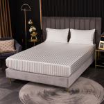 Kodutekstiil voodipesu Jacquard Satiin &Uuml;heosaline voodilina Madratsi kate Kaitsev kate ilma padjap&uuml;&uuml;rita Pillowcases must