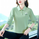 YYFS Naiste vabaaja kevad-s&uuml;gisene pikkade varrukatega POLO-kaelusega pluusid ja s&auml;rgid XXXXXL