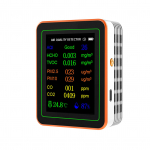 10 &uuml;hes &otilde;hukvaliteedim&otilde;&otilde;tur PM2.5 PM10 CO CO2 TVOC HCHO AQI Temperatuur Niiskus ja Graafikuvaade valge