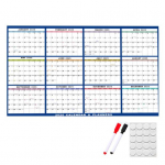 2025. aasta kustutatav seinakalender, &uuml;mberp&ouml;&ouml;ratav m&auml;rgkuiv kustutamine, lamineeritud aastane iga-aastane plaanija vertikaalne v&otilde;i horisontaalne seinakalender sinine