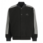 Adidas FW24 3-Triibuline Soe Seeria L&otilde;tv Vabaaja Pikkade Varrukate Jakk Unisex Jakk Must JI6638 M