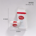 3D Toidumudel K&uuml;lmkapimagnetid Loov Joonisfilm Simulatsioon Toit Leib Muna Piim K&uuml;lmkapi Magnetkleebis S&otilde;numihoidja Dekor