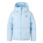 Adidas Puffy Down Seeria &Uuml;hev&auml;rviline Pehme Kapuutsiga T&otilde;mblukuga L&otilde;tv Veekindel Soe Puhverjakk Naiste &Uuml;ler&otilde;ivad J&auml;&auml;kristall-Sinine JV6190 2XL white