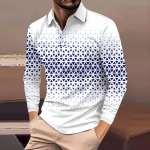 Meeste golfis&auml;rk vabaaja sportlik, V-kaelusega soonikkrae, pikkade varrukatega, moodne vabaaja &uuml;hev&auml;rviline tavaline kevad-suviline tavaline sobivus L must