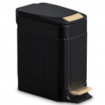 V&auml;ike vannitoa pr&uuml;gikast plastkaanega, 6L roostevabast terasest &otilde;huke pr&uuml;gikast-metallist paberikorv-ristk&uuml;likukujuline pedaaliga pr&uuml;gikast 6L