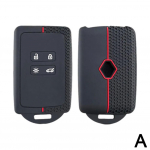 Silikoonist v&otilde;tme&uuml;mbrise kate Renault Australi kaugjuhtimispuldi kaanega v&otilde;tme&uuml;mbrisele, 4 nuppu, punane sinine autov&otilde;ti, silikoonist kaane&uuml;mbrise tarvik Z1Z4 punane