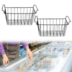 Pakkige 2 traatkorvi s&uuml;gavk&uuml;lmiku jaoks, kaasaskantavad k&auml;epidemetega hoiukonteinerid, sahver 39cmx20cmx20cm