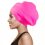 1 tk pikkadele juustele &uuml;lem&otilde;&otilde;tmeline ujumism&uuml;ts, veekindel silikoonist ujumism&uuml;ts, sobilik naistele, meestele, patsidele, afrodele roosa