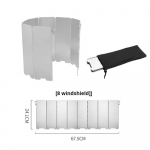 &Uuml;likerge v&auml;listingimustes kasutatav 10 plaadiga kokkupandav tuulekaitsega matkapliidid, tuulekaitsega kokkupandavad gaasipliidid, tuule suunajad