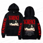 Film Scarface Hoodid Mehed Naiste Mood Hip Hop Hoodie Laste Mantlid Naiste Dressid Tony Montana Riietus Naiste Spordidressid T&uuml;druk S