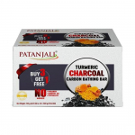 Patanjali Turmeric Charcoal Body Cleanser Natural Body Cleansing Soap for Men & Women With Activated Charcoal Bathing Bar125 gm Pack of 4