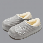 Talvised veekindlad soojad pl&uuml;&uuml;sist puuvillased sussid naistele paksu tallaga, libisemiskindlad, &uuml;hev&auml;rvilised, sobivad kasutamiseks siseruumides ja paaridele 36-37