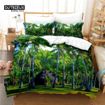 Rannakatte komplekt Twin lastele Mere teemaline voodipesu komplekt Voodipesu Havai troopilise tr&uuml;kiga Mikrokiudpol&uuml;ester Tekikate 70x133cm 2pcs black