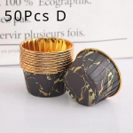 50 tk V&auml;ike minipakk Muffinitass Paberist koogi&uuml;mbrised K&uuml;psetustopsid Karbid Muffinikarbid DIY koogit&ouml;&ouml;riistad K&ouml;&ouml;gi k&uuml;psetustarbed