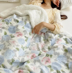 Piimane sametist tekk lastele, paksendatud lambavillast tekk, paksendatud kahepoolne sametist l&otilde;una 100 120cm