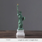 Vabadusesamba Mudel Lauatarbed Kogumisobjektid Reisimeenete New York Kontor Kodu Siseviimistlus Toakujundus 26x8x7cm black