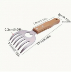 1 tk lihapurusti k&uuml;&uuml;nised, h&otilde;lpsasti teisaldatav hakkmasin roostevabast terasest puidust lihapurustust&ouml;&ouml;riistade komplekt sealiha jaoks h&otilde;lpsaks must