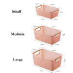 3 tk/komplekt Lauaarvuti &otilde;&otilde;nes hoiukorv paksendatud plastikust suupistete m&auml;nguasjade hoiukarp Kodus Mitmesugused asjad Korv K&ouml;&ouml;k Vannitoa Korraldajad