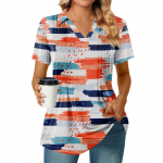 Naiste L&uuml;hikeste Varrukatega T-s&auml;rgid Plisseeritud V-kaelusega Tr&uuml;kiga T-s&auml;rk Kraega Suvised Topid Mood &Auml;ri Vabaaja T&ouml;&ouml; XL must