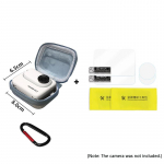 Insta360 GO 3 silikoon&uuml;mbris jaoks Insta360 Go 3 Action kaamera kaitsekate koos objektiivi kaitsekile tarvikutega