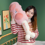 Uus Pink Energy Pork Bone Stick Plush Padja Kallistus Pehmed Nukk Pehmed Laste M&auml;nguasjad Loomingulised k&auml;tesoojendajad T&uuml;drukutele Kingitused Armas toakaunistus 60cm roosa