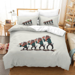 Uus Lucky Luke voodipesukomplekt &Uuml;he-, Twin-, Full-, Queen-, King-suuruses Voodikomplekt T&auml;iskasvanu Laste Magamistoa Tekikotikomplektid 3D Anime Voodilina komplekt EU Twin 135x200cm gray