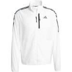 Adidas 3-Triipu Own The Run Kitsa l&otilde;ikega lukuga kraega mugav jakk Meeste jakk Valge JD7760 L white