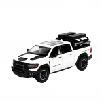 1/32 Dodge RAM MAMMOTH Pikapi M&auml;nguauto Miniatuurne Valatud Metall Maastikuauto Mudel T&otilde;mba Tagasi Heli Valgus Kogumik Kingitus Poiss valge