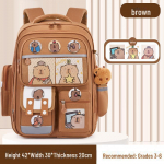 Capybara koolikott: Armas, mahukas seljakott algkooli poistele ja t&uuml;drukutele small pruun