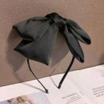 Big Bow raampeakatted Naiste peapael, t&uuml;drukud Vintage Bowknot juuksepaelad laia juuksepaela r&otilde;ngas juuste aksessuaaride jaoks must