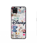 Coque - Maniacase - Samsung Galaxy A12 - Silicone - Souple - Disney personnages Stitch Ariel Dumbo must