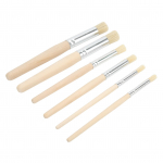 6 tk puidust &scaron;abloonipintslid Ergonoomiline &scaron;abloonipintslite komplekt maalimisharjastega pintslid akvarellikunsti jaoks