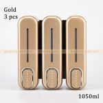 Seebidosaatorid Seinale Paigaldatavad ABS Vedel &Scaron;ampoon Du&scaron;ikonteiner 1050ml Plastik Valge Seebihoidik Vannitoa Pesuruumi jaoks 18036